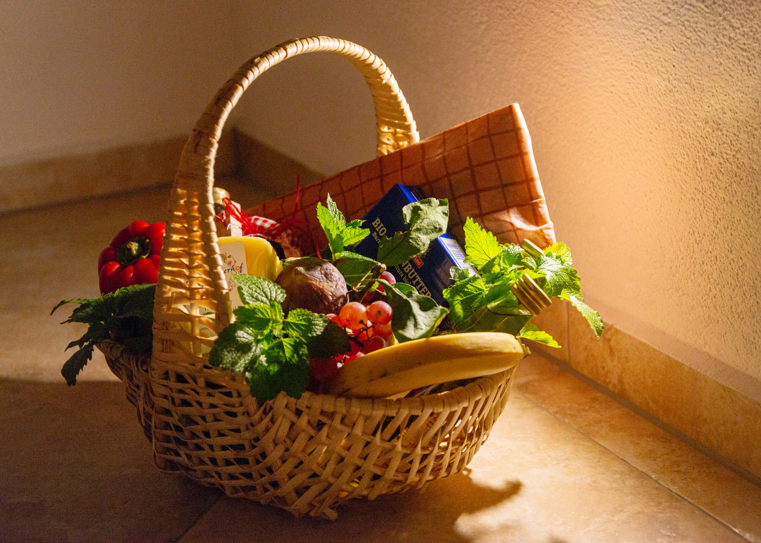 Frühstückskörbchen Frühstück auf dem Springerhof